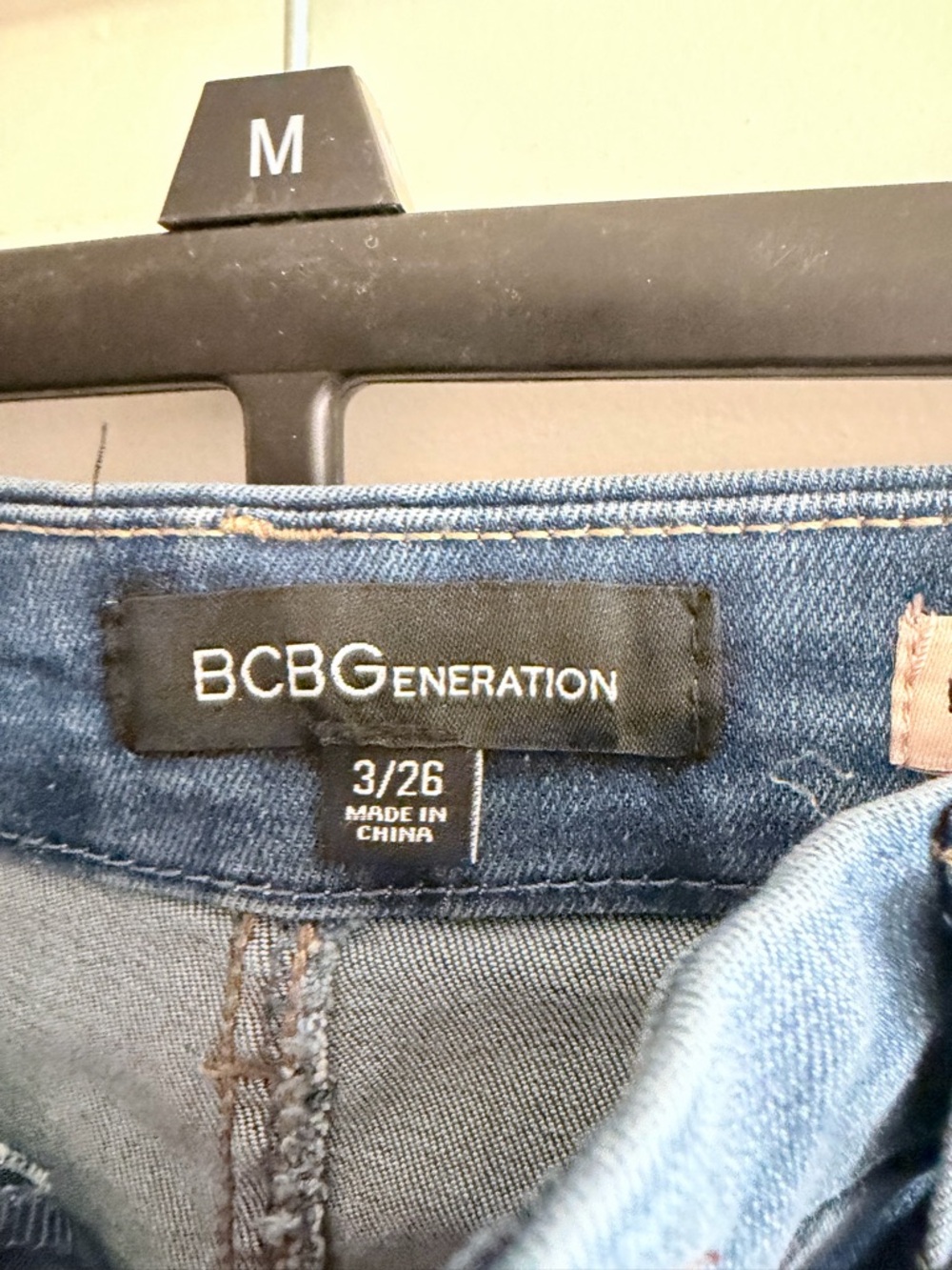 BCBG Light Wash Wide Leg Jeans - Picture 3 of 4